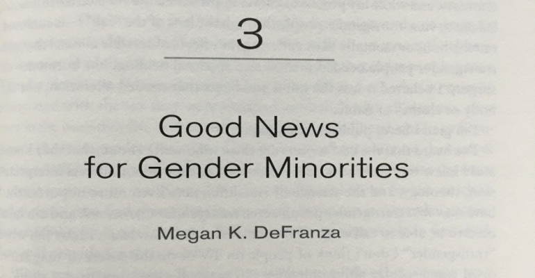 DeFranza: Good News for Gender Minorities - A Response image