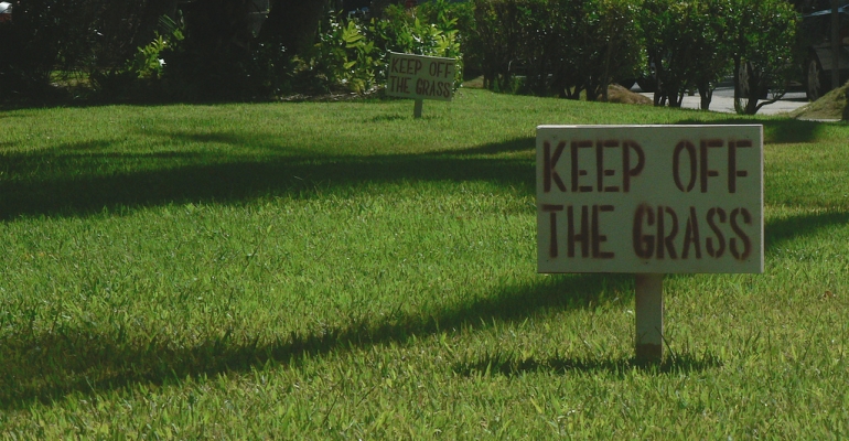 Keep Off the Grass: An Allegory image
