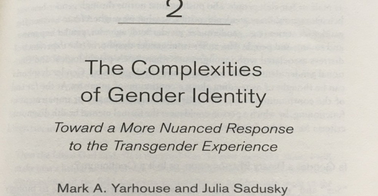 Yarhouse & Sadusky: The Complexities of Gender Identity - A Response image